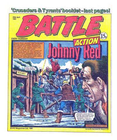 Cover for Battle Action (IPC, 1977 series) #25 April 1981 [312]