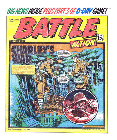 Cover for Battle Action (IPC, 1977 series) #13 June 1981 [319]