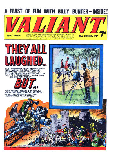 Cover for Valiant (IPC, 1964 series) #21 October 1967
