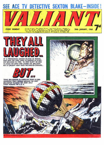 Cover for Valiant (IPC, 1964 series) #20 January 1968