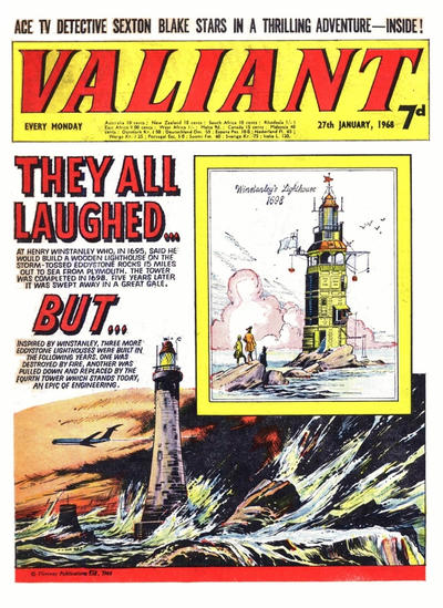 Cover for Valiant (IPC, 1964 series) #27 January 1968