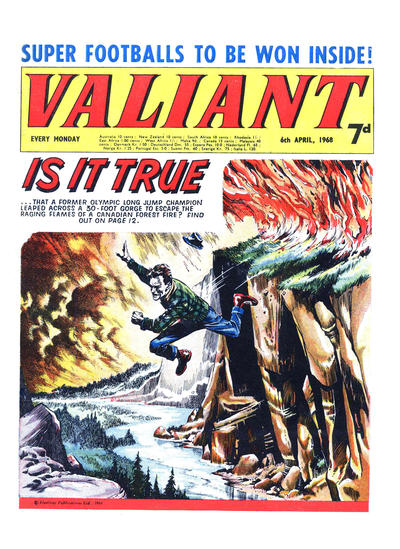 Cover for Valiant (IPC, 1964 series) #6 April 1968