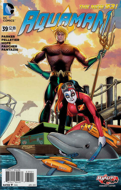 Cover for Aquaman (DC, 2011 series) #39 [Harley Quinn Cover]