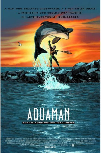 Cover for Aquaman (DC, 2011 series) #40 [Movie Poster Cover]