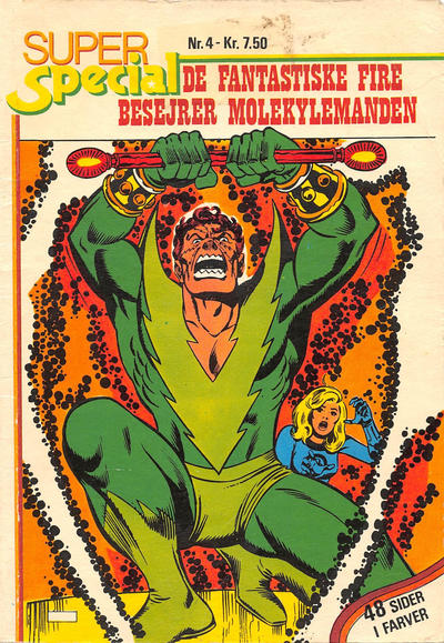 Cover for Super Special (Winthers Forlag, 1978 series) #4 - De Fantastiske Fire besejrer Molekylemanden