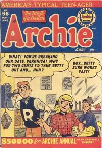 Cover Thumbnail for Archie Comics (Archie, 1942 series) #56