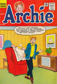 Cover Thumbnail for Archie (Archie, 1959 series) #147