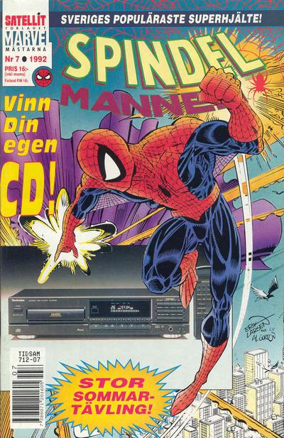Cover for Spindelmannen (SatellitFörlaget, 1988 series) #7/1992