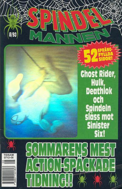 Cover for Spindelmannen (SatellitFörlaget, 1988 series) #8/1993