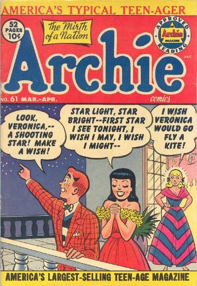 Cover for Archie Comics (Archie, 1942 series) #61