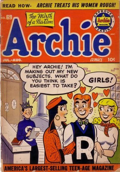Cover for Archie Comics (Archie, 1942 series) #69