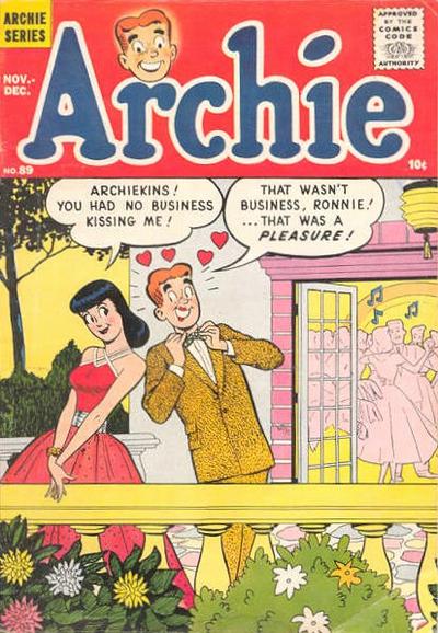 Cover for Archie Comics (Archie, 1942 series) #89