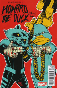 Cover for Howard the Duck (Marvel, 2015 series) #2 [Variant Edition - Run The Jewels - Mahmud Asrar Cover]