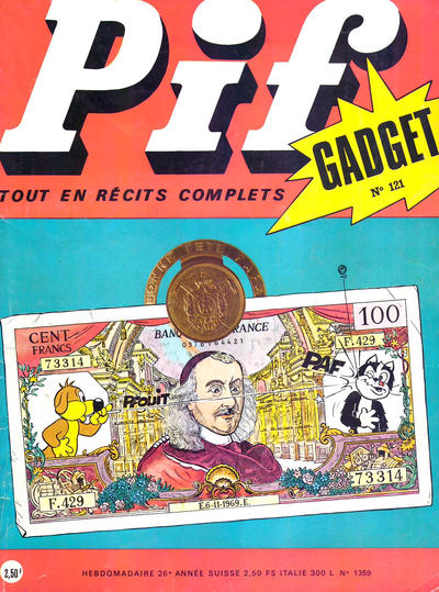 Cover for Pif Gadget (Éditions Vaillant, 1969 series) #121