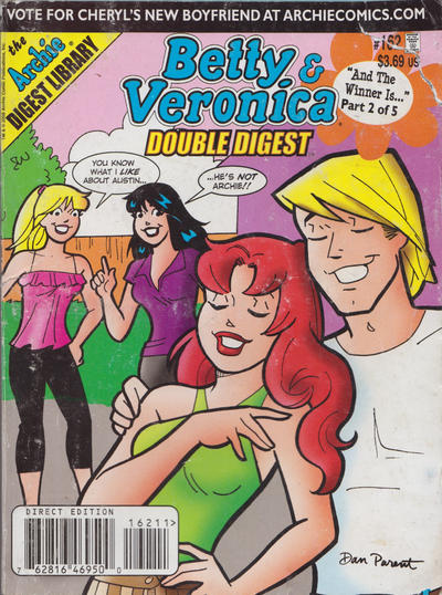 Cover for Betty and Veronica Double Digest Magazine (Archie, 1987 series) #162 [Direct Edition]