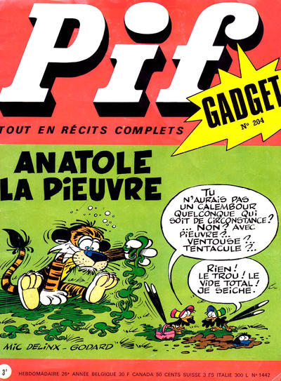 Cover for Pif Gadget (Éditions Vaillant, 1969 series) #204