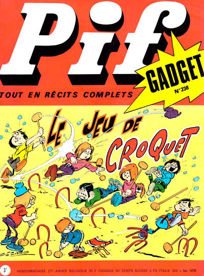 Cover for Pif Gadget (Éditions Vaillant, 1969 series) #238