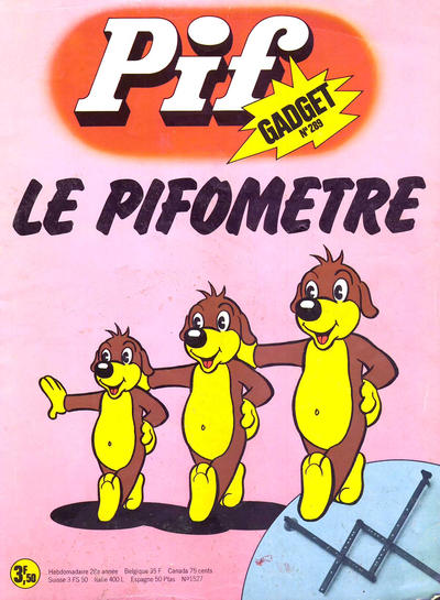 Cover for Pif Gadget (Éditions Vaillant, 1969 series) #289