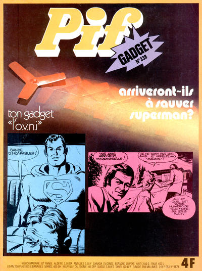 Cover for Pif Gadget (Éditions Vaillant, 1969 series) #338