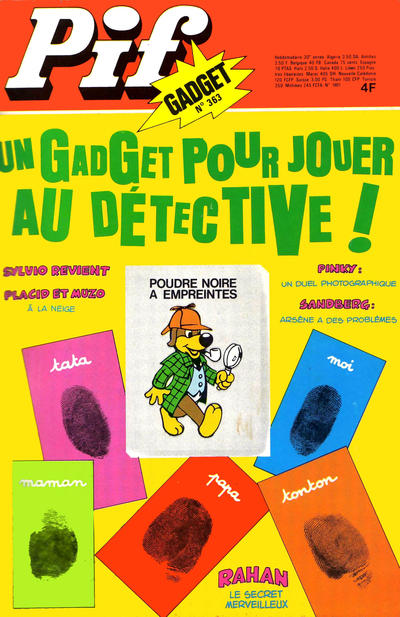 Cover for Pif Gadget (Éditions Vaillant, 1969 series) #363