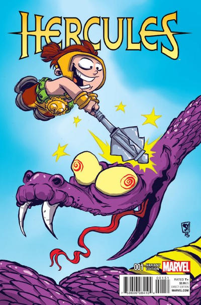Cover for Hercules (Marvel, 2016 series) #1 [Skottie Young]