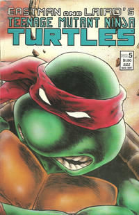 Cover for Teenage Mutant Ninja Turtles (Mirage, 1984 series) #5 [Second Printing]