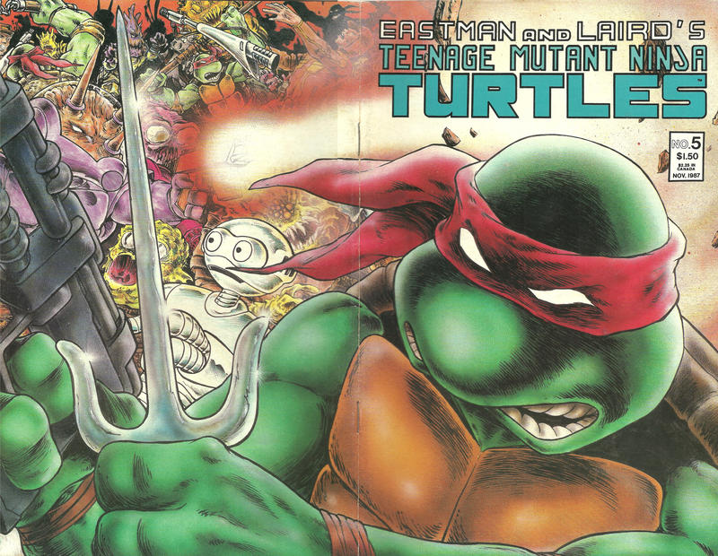 Cover for Teenage Mutant Ninja Turtles (Mirage, 1984 series) #5 [Second Printing]