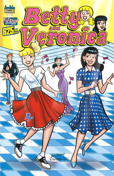 Cover for Betty and Veronica (Archie, 1987 series) #278 [Cover F Dan Parent 50s Variant]