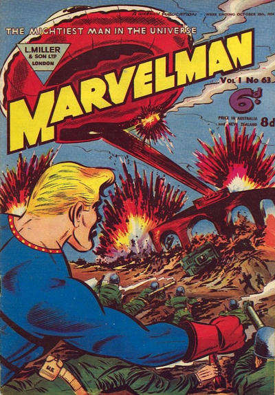 Cover for Marvelman (L. Miller & Son, 1954 series) #63