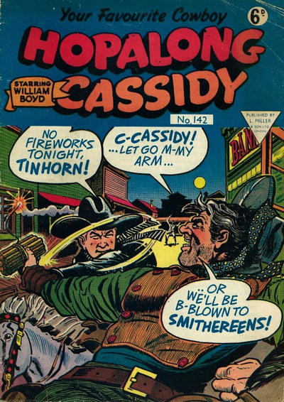 Cover for Hopalong Cassidy Comic (L. Miller & Son, 1950 series) #142