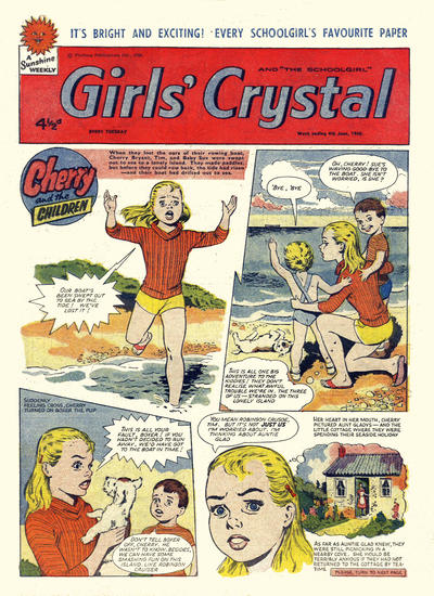 Cover for Girls' Crystal (Amalgamated Press, 1953 series) #1285