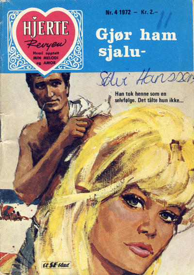 Cover for Hjerterevyen (Serieforlaget / Se-Bladene / Stabenfeldt, 1960 series) #4/1972