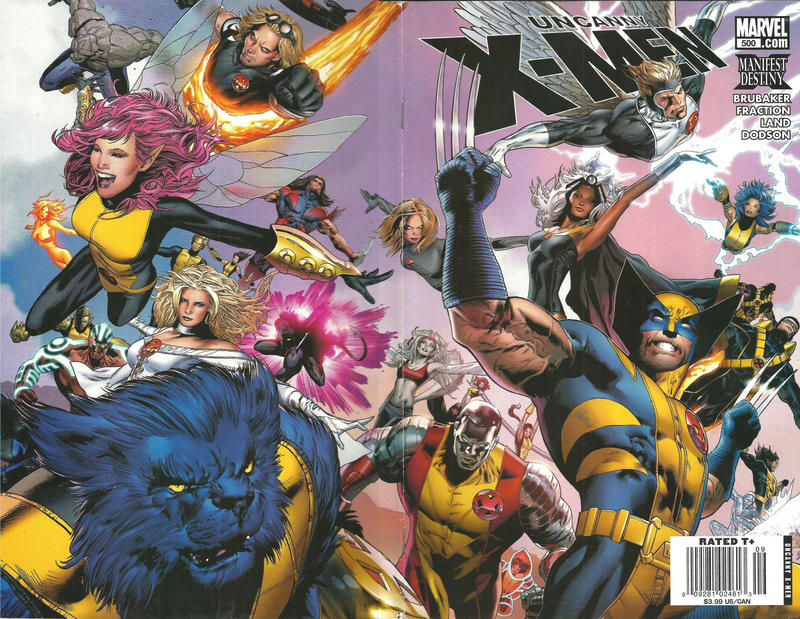 Cover for The Uncanny X-Men (Marvel, 1981 series) #500 [Greg Land Newsstand Cover]