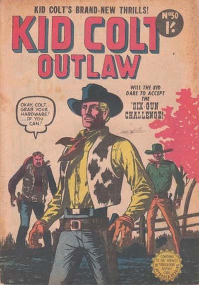 Cover for Kid Colt Outlaw (Horwitz, 1952 ? series) #50