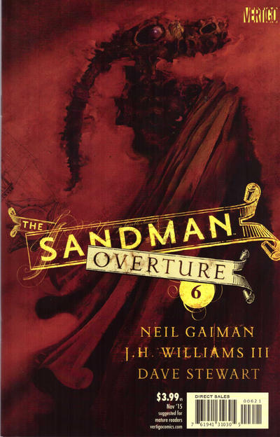 Cover for The Sandman: Overture (DC, 2013 series) #6 [Dave McKean Cover]