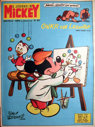 Cover for Le Journal de Mickey (Hachette, 1952 series) #807