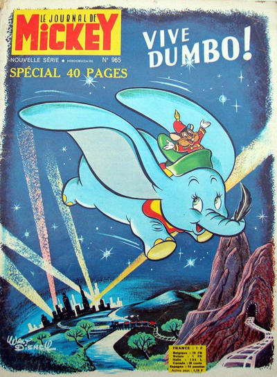Cover for Le Journal de Mickey (Hachette, 1952 series) #965