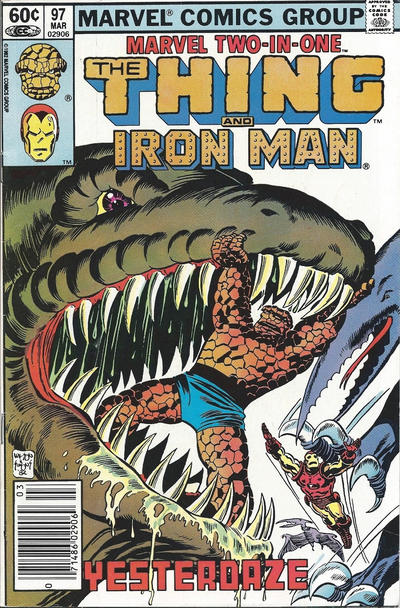 Cover for Marvel Two-in-One (Marvel, 1974 series) #97 [Newsstand]