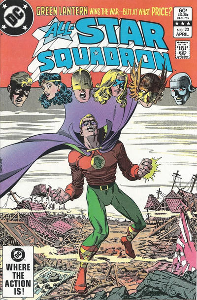 Cover for All-Star Squadron (DC, 1981 series) #20 [Direct]