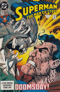 Cover for Superman: The Man of Steel (DC, 1991 series) #19 [Second Printing]