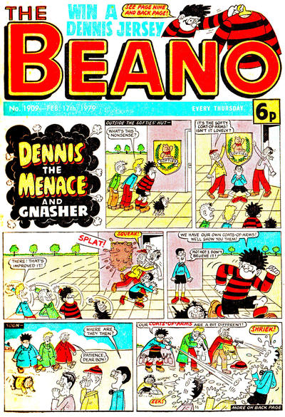 Cover for The Beano (D.C. Thomson, 1950 series) #1909