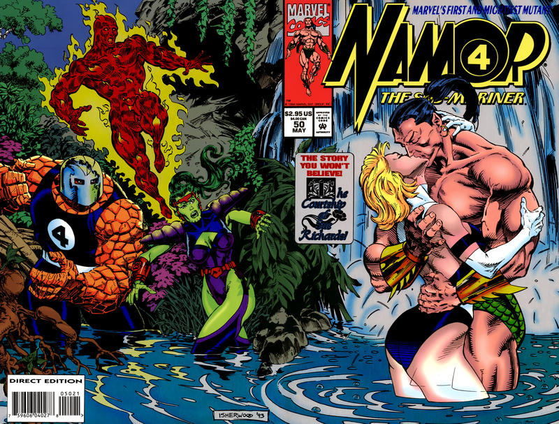Cover for Namor, the Sub-Mariner (Marvel, 1990 series) #50 [Direct Edition]