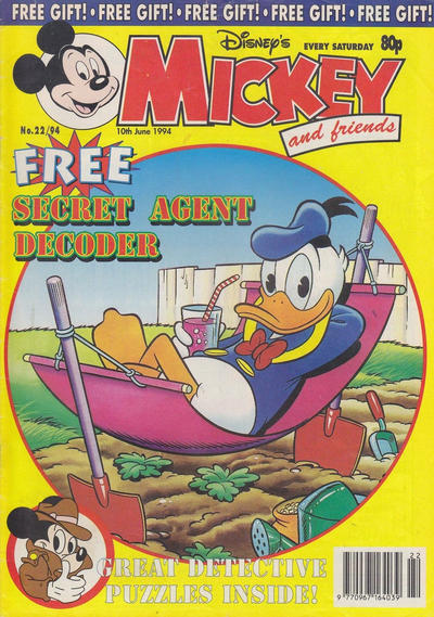 Cover for Mickey and Friends (Fleetway Publications, 1992 series) #22/1994