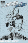 Cover Thumbnail for Star Trek: The Next Generation / Doctor Who: Assimilation² (2012 series) #3 [Retailer Incentive Sketch Cover - Elena Casagrande]