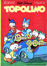 Cover for Topolino (Mondadori, 1949 series) #792