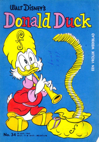 Cover for Donald Duck (Geïllustreerde Pers, 1952 series) #34/1962