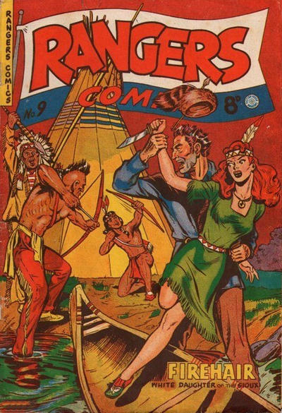 Cover for Rangers Comics (H. John Edwards, 1950 ? series) #9