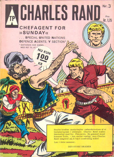 Cover for Charles Rand, Chefagent for "SUNDAY" (I.K. [Illustrerede klassikere], 1967 series) #3