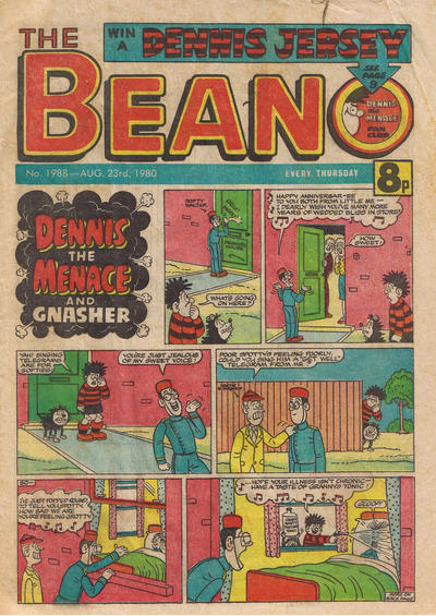 Cover for The Beano (D.C. Thomson, 1950 series) #1988