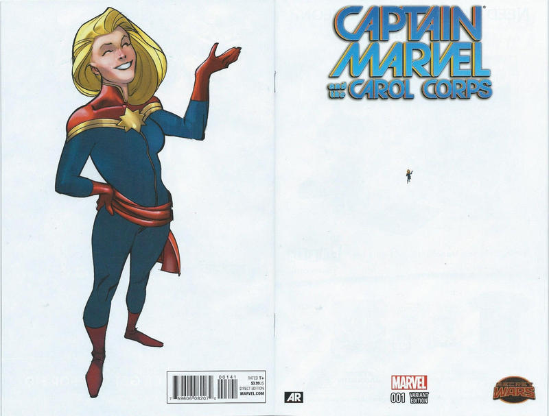 Cover for Captain Marvel & the Carol Corps (Marvel, 2015 series) #1 [Incentive Pasqual Ferry Ant-Sized Variant]